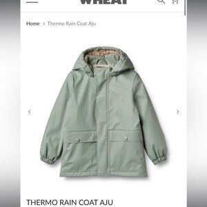 Wheat THERMO RAIN COAT AJU - SPRING OCEAN